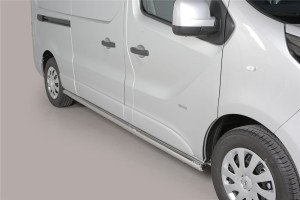 Misutonida Barres latérales | Opel Vivaro Combi 14-19 4-p | Protection latérale acier inoxydable brillant
