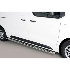 Misutonida Barres latérales | Opel Vivaro Combi 19- 4-p | Protections latérales design acier inoxydable brillant