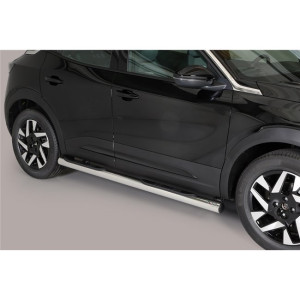 Misutonida Barres latérales | Opel Mokka 20- 5-p | Grand Pedana acier inoxydable brillant
