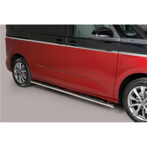 Misutonida Marchepieds | Volkswagen Multivan 21- 5-p | Grand Pedana ovale acier inoxydable brillant